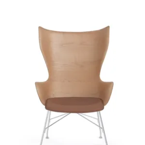 K/WOOD Slatted Ash/Leather Seat