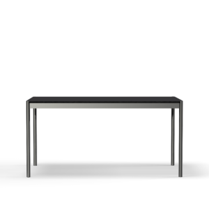 USM Haller table black linoleum (T59)