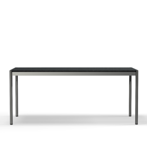 USM Haller table black linoleum (T69)